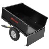 Remorca Basculanta din Otel Proline-m, pentru ATV si Tractoras Gazon, Capacitate 250 Kg, 235 Litri