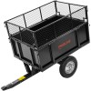Remorca basculanta curte si gradina Proline-m, capacitate 250 kg, volum 295 l, din otel, cu protap si grila
