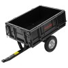 Remorca basculanta curte si gradina Proline-m, capacitate 250 kg, volum 295 l, din otel, cu protap si grila