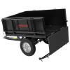 Remorca basculanta curte si gradina Proline-m, capacitate 250 kg, volum 295 l, din otel, cu protap si grila