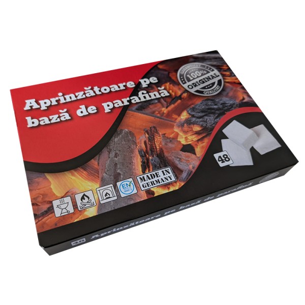 Aprinzator tip parafina, 48 bucăți/set - accesorii grill