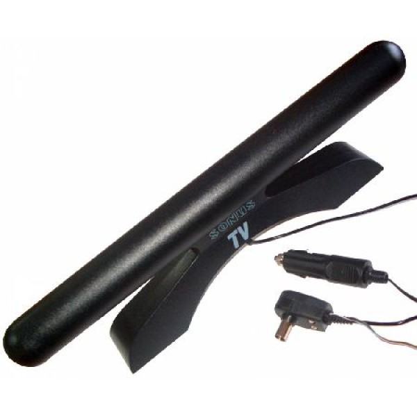 Antena exterior camping cu amplificator - recepție televiziune