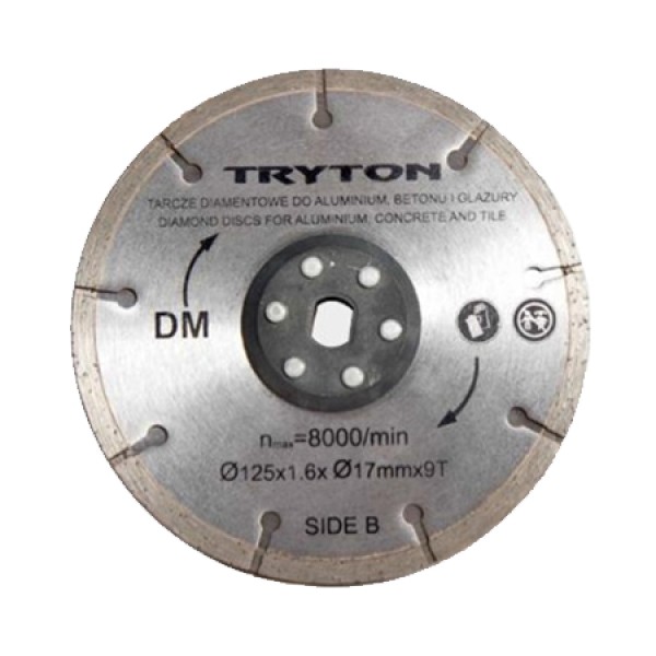 Tpd860k disc diamantat 125mm cu lamă dublă pentru tăieri precise