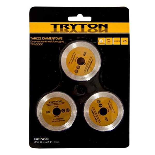Accesoriu tpw500k disc diamantat 54mm 3 piese de tăiere