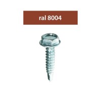 SURUBURI PERFORATOARE RAL8004-ARAMIU 4.8X28MM, 250/SET