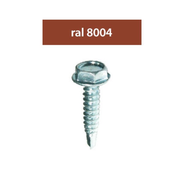 SURUBURI PERFORATOARE RAL8004-ARAMIU 4.8X28MM, 250/SET