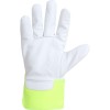 MANUSA PIELE OVINA REFLECTORIZANTA / GALBEN-ALB - 10