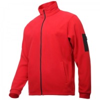 JACHETA POLAR CU BUZUNAR ADITIONAL / ROSU - 2XL