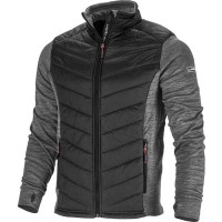 JACHETA CU IMPRIMEU SI MATLASARE / GRI-NEGRU - 2XL