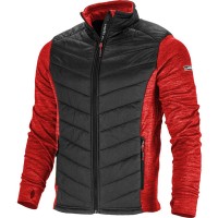 JACHETA CU IMPRIMEU SI MATLASARE / ROSU-NEGRU - 2XL