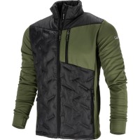 JACHETA MEDIU-ELASTICA CU MATLASARE / VERDE-NEGRU - 2XL
