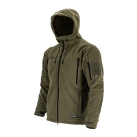 JACHETA POLAR IMPERMEABILA CU GLUGA / KAKI - 2XL