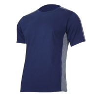 TRICOU BUMBAC MULTICOLOR / ALBASTRU-GRI - 2XL