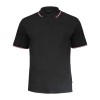 TRICOU BUMBAC POLO SUBTIRE / NEGRU - 2XL