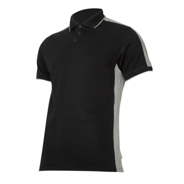 TRICOU BUMBAC POLO MULTICOLOR / NEGRU-GRI - M TRICOU BUMBAC POLO MULTICOLOR / NEGRU-GRI - M
