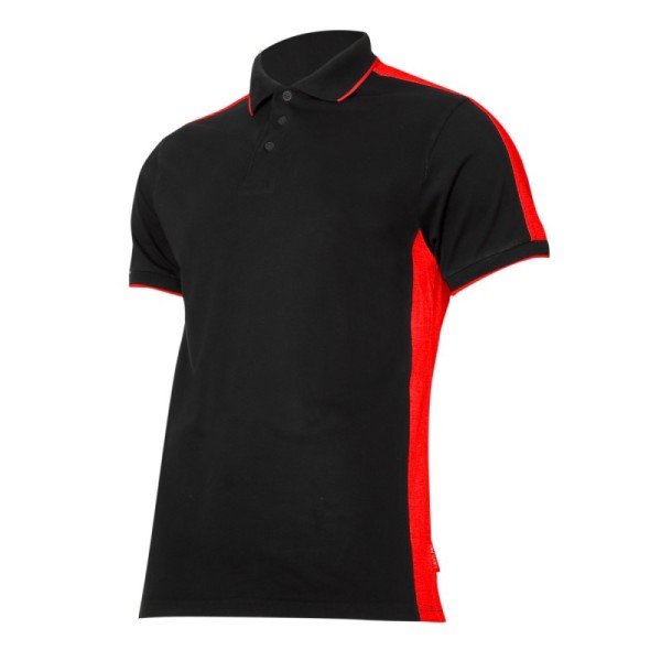 TRICOU BUMBAC POLO MULTICOLOR / NEGRU-ROSU - 2XL TRICOU BUMBAC POLO MULTICOLOR / NEGRU-ROSU - 2XL