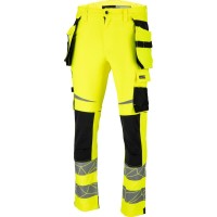PANTALON REFLECTORIZANT ELASTIC CU MODEL / VERDE - 2XL