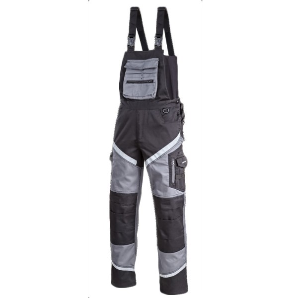 SALOPETA LUCRU GROASA PREMIUM NEGRU-GRI - XL/H-182 SALOPETA LUCRU GROASA PREMIUM NEGRU-GRI - XL/H-182