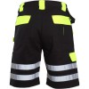 PANTALON SCURT CU REFLECTORIZANT NEGRU-VERDE - S