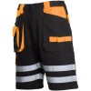 PANTALON SCURT CU REFLECTORIZANT NEGRU-PORTOCALIU - L PANTALON SCURT CU REFLECTORIZANT NEGRU-PORTOCALIU - L