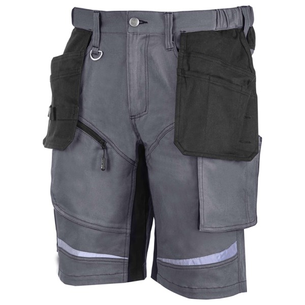 PANTALON LUCRU SLIM-FIT SCURT / GRI - L