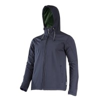 JACHETA ELASTICA CU GLUGA / NEGRU - 2XL