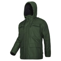 JACHETA CAPTUSITA USOARA CU GLUGA / VERDE - 2XL