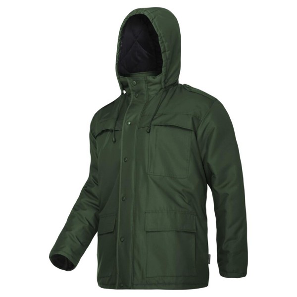 JACHETA CAPTUSITA USOARA CU GLUGA / VERDE - 2XL