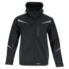 JACHETA ELASTICA CU GLUGA / NEGRU - 2XL