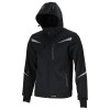 JACHETA ELASTICA CU GLUGA / NEGRU - 2XL