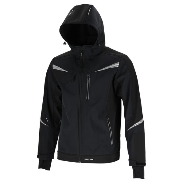 JACHETA ELASTICA CU GLUGA / NEGRU - 2XL