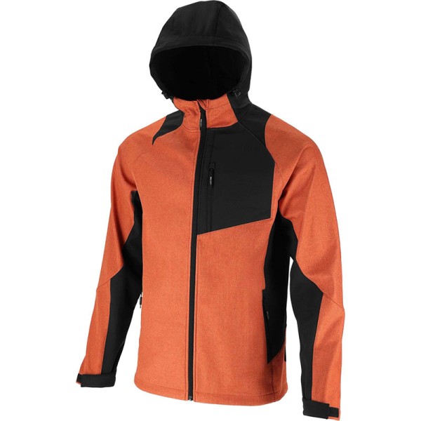 JACHETA ELASTICA CU GLUGA / BEJ-PORTOCALIU - 3XL JACHETA ELASTICA CU GLUGA / BEJ-PORTOCALIU - 3XL