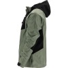 JACHETA ELASTICA CU GLUGA / GRI-VERZUI - 2XL