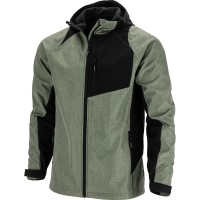 JACHETA ELASTICA CU GLUGA / GRI-VERZUI - 2XL