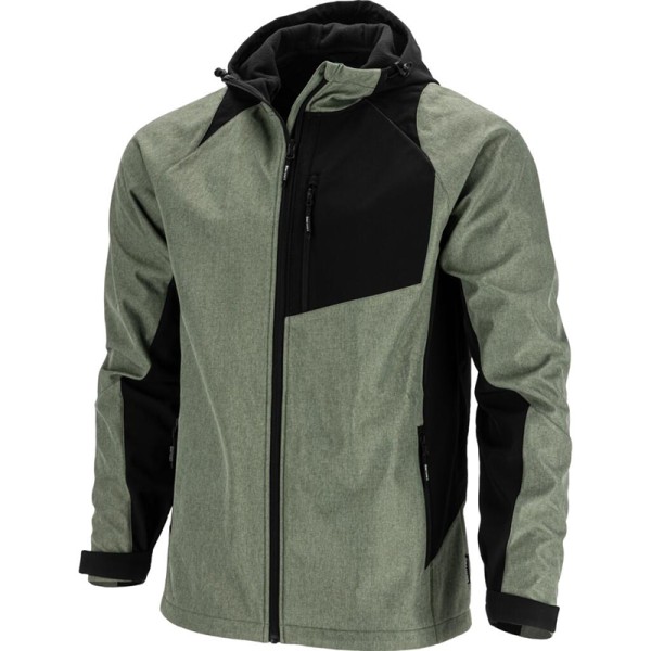 JACHETA ELASTICA CU GLUGA / GRI-VERZUI - 2XL