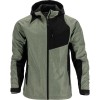 JACHETA ELASTICA CU GLUGA / GRI-VERZUI - 2XL