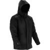 JACHETA ELASTICA CAPTUSITA CU GLUGA / NEGRU - L