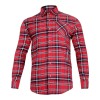 CAMASA FLANEL CU CAROURI GROASA / ROSU - 2XL/H-188