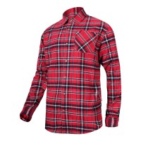 CAMASA FLANEL CU CAROURI GROASA / ROSU - 2XL/H-188