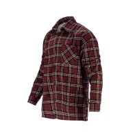 CAMASA FLANEL CU CAROURI DUNGATE / BORDO - 2XL