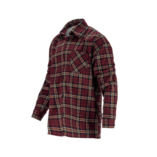 CAMASA FLANEL CU CAROURI DUNGATE / BORDO - M