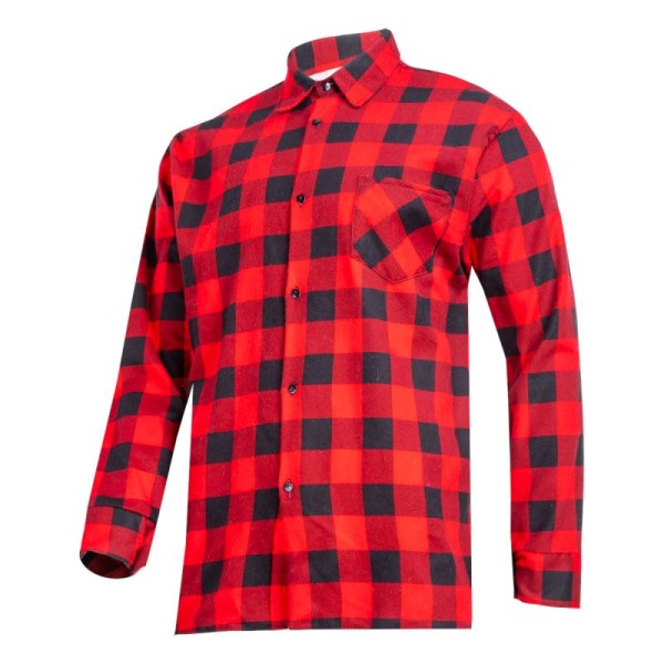 CAMASA FLANEL CU CAROURI / ROSU - L/H-176