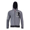JACHETA ELASTICA CU GLUGA / GRI - 3XL