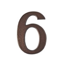 SEMN CIFRA CU SURUB FIXARE - 100MM / BRONZ-ANTIC / 8