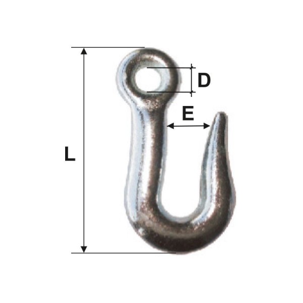 Carlige zincate 6mm, 9mm, 15mm - asamblare lanturi si cabluri Carlige zincate 6mm, 9mm, 15mm - asamblare lanturi si cabluri