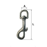 Carabină breloc cu arc și inel rotativ 11x53mm - compactă și versatilă