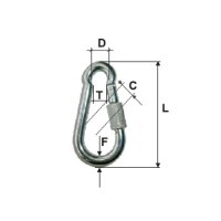 Carabină zincată cu filet 10mm, 13mm, 12mm, 15mm x 100mm