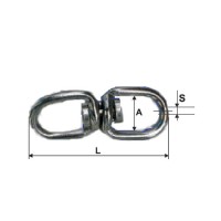 Articulatie inel - inel zincata 3.8mm / 14x50mm pentru asamblare