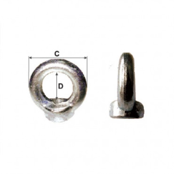 Inel cu piuliță încorporată m14 - 30mm/50mm pentru asamblare