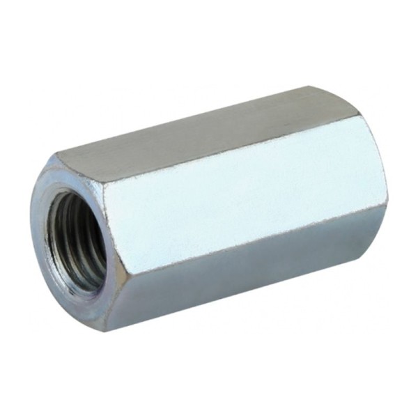 Piulite zincate hexagonale de cuplare m10x30mm, 50/set pentru asamblare Piulite zincate hexagonale de cuplare m10x30mm, 50/set pentru asamblare